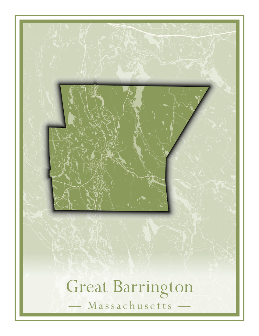 Massachusetts Towns - Street Map (Great Barrington - Groveland)