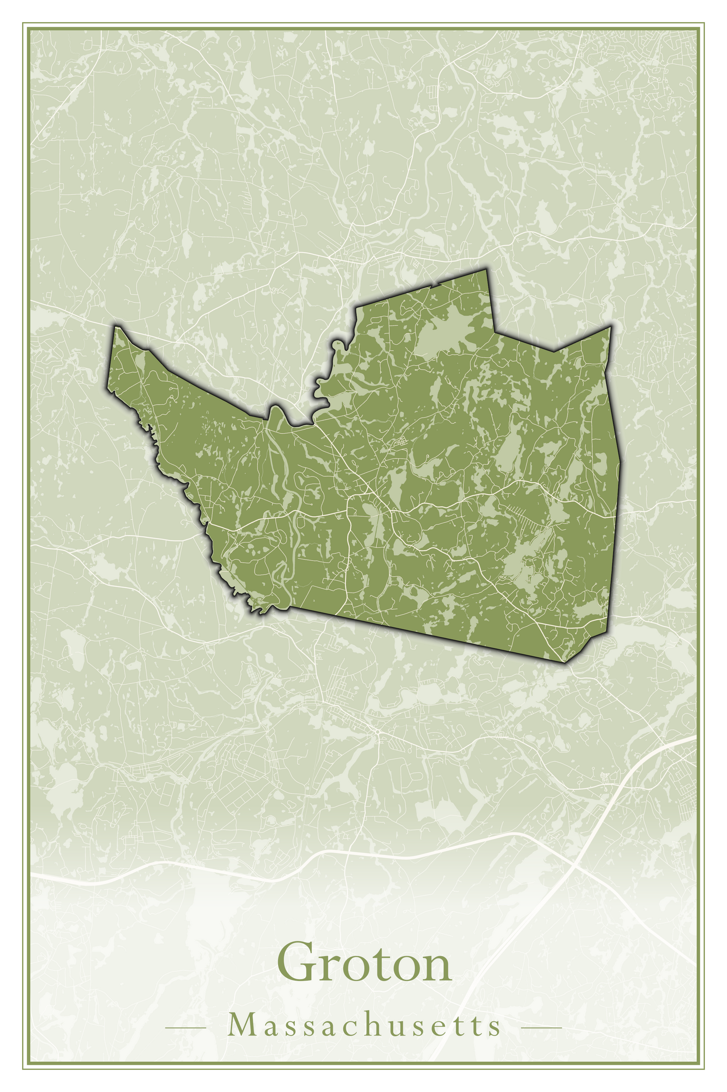 Massachusetts Towns - Street Map (Great Barrington - Groveland)