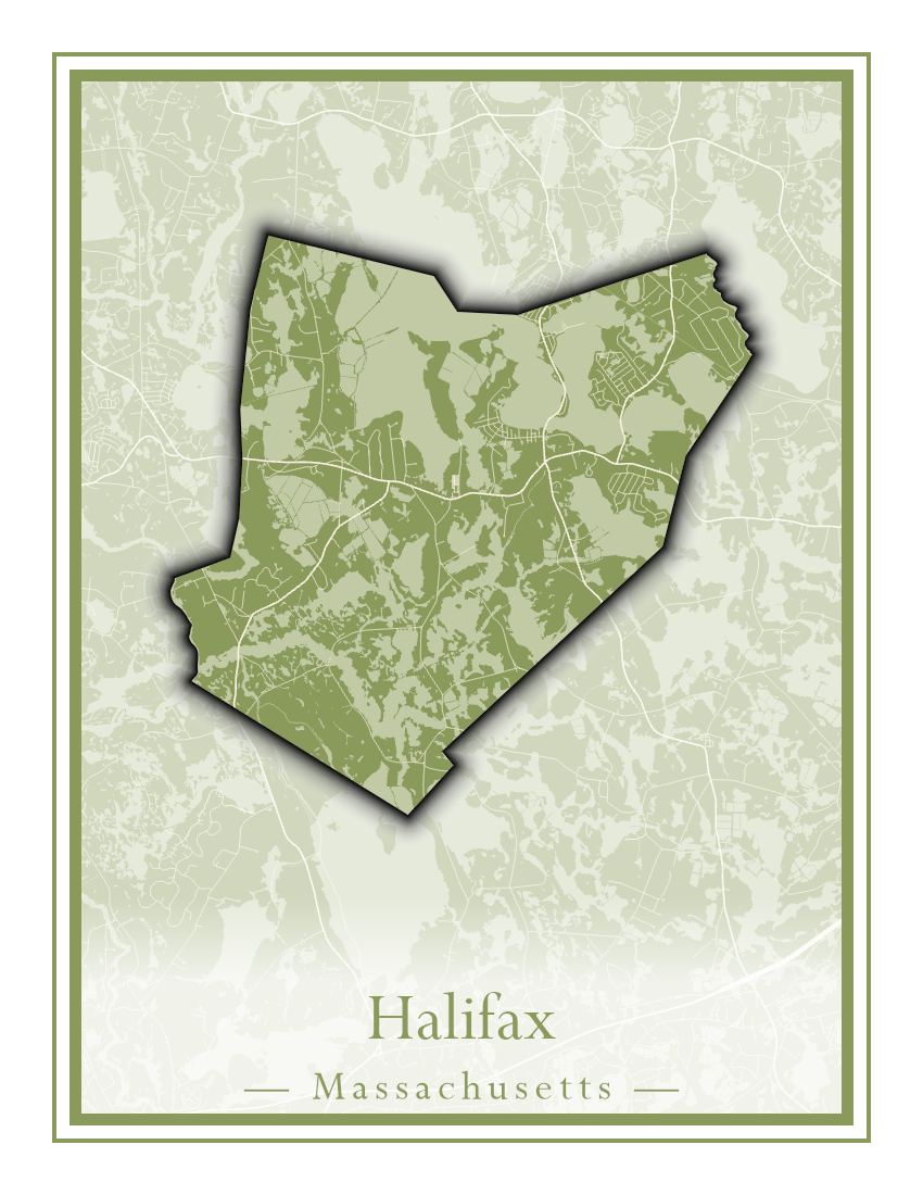 Massachusetts Towns - Street Map (Hadley - Hampden)