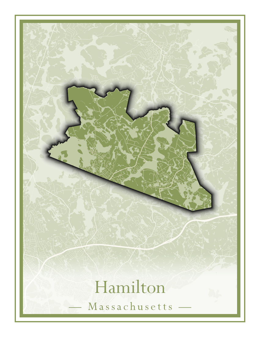 Massachusetts Towns - Street Map (Hadley - Hampden)