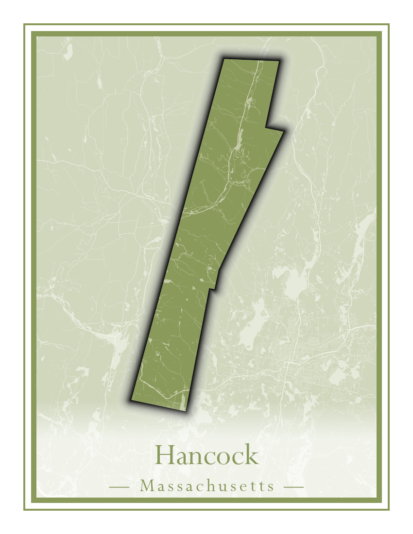 Massachusetts Towns - Street Map (Hancock - Hardwick)