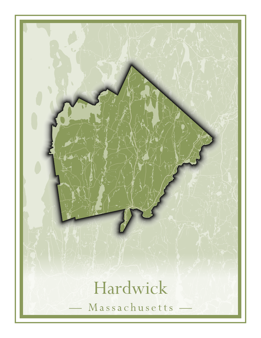 Massachusetts Towns - Street Map (Hancock - Hardwick)