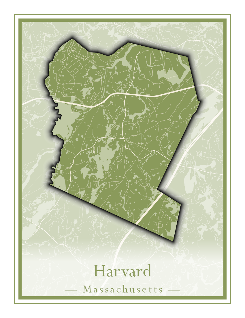 Massachusetts Towns - Street Map (Harvard - Haverhill)