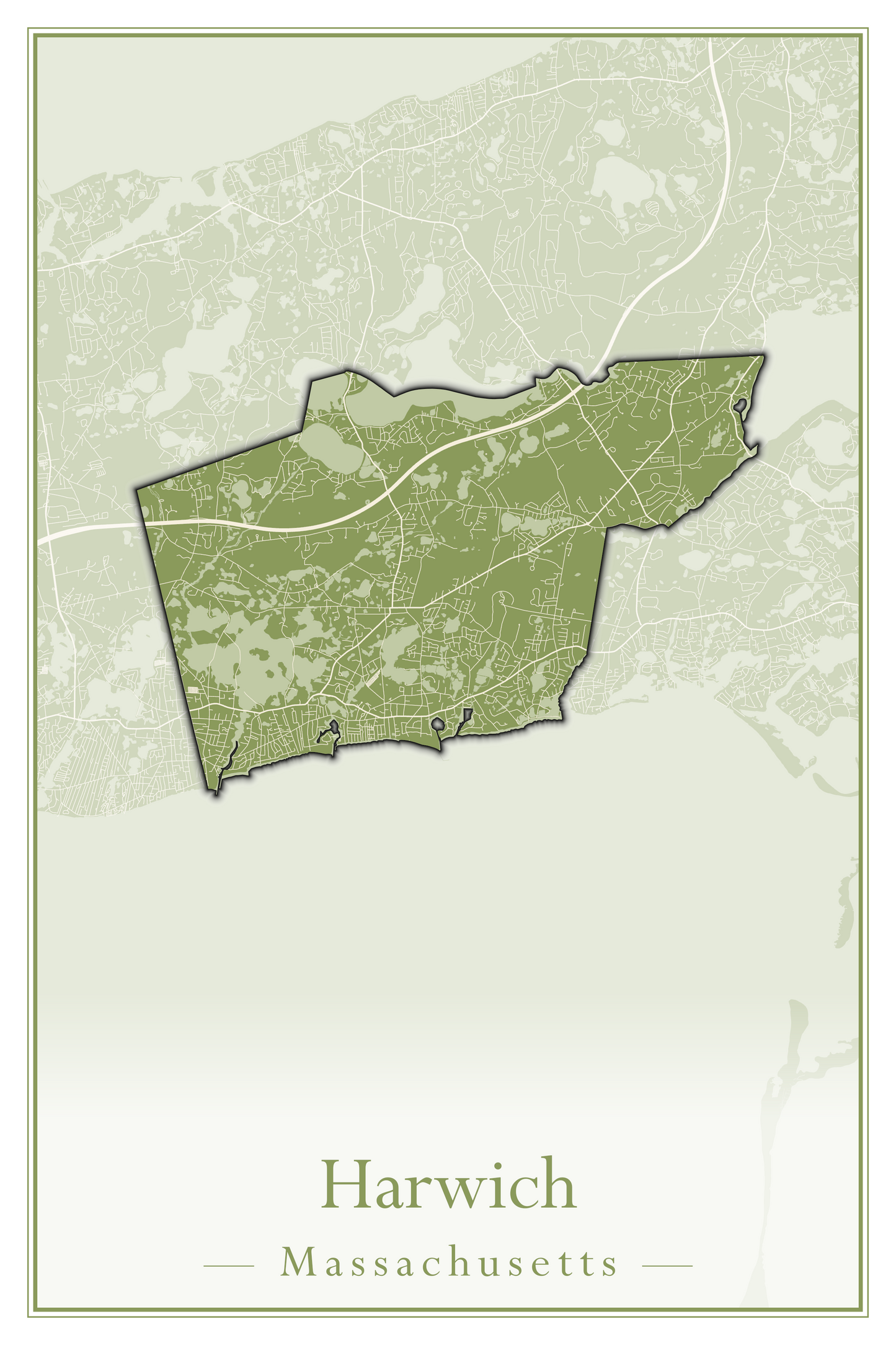 Massachusetts Towns - Street Map (Harvard - Haverhill)