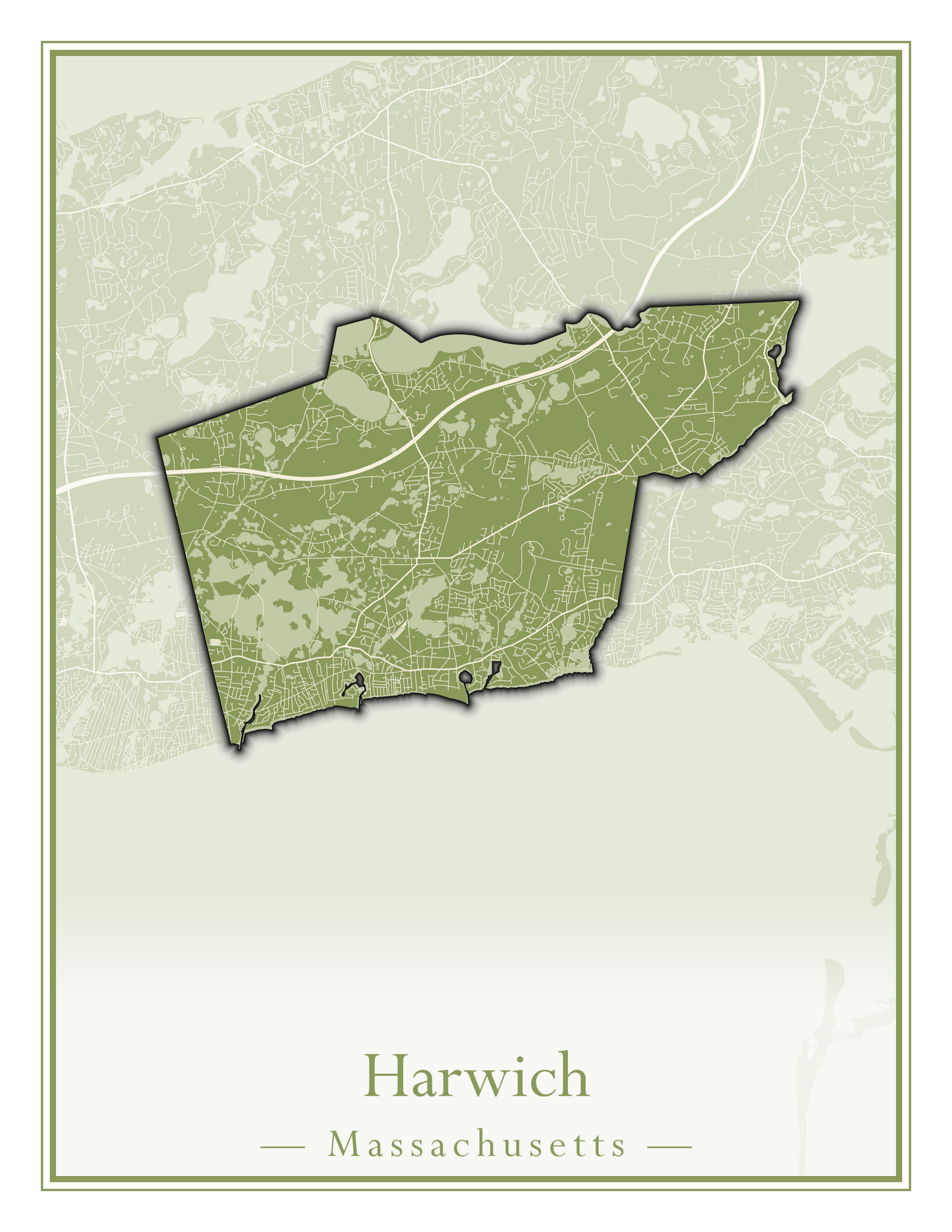 Massachusetts Towns - Street Map (Harvard - Haverhill)