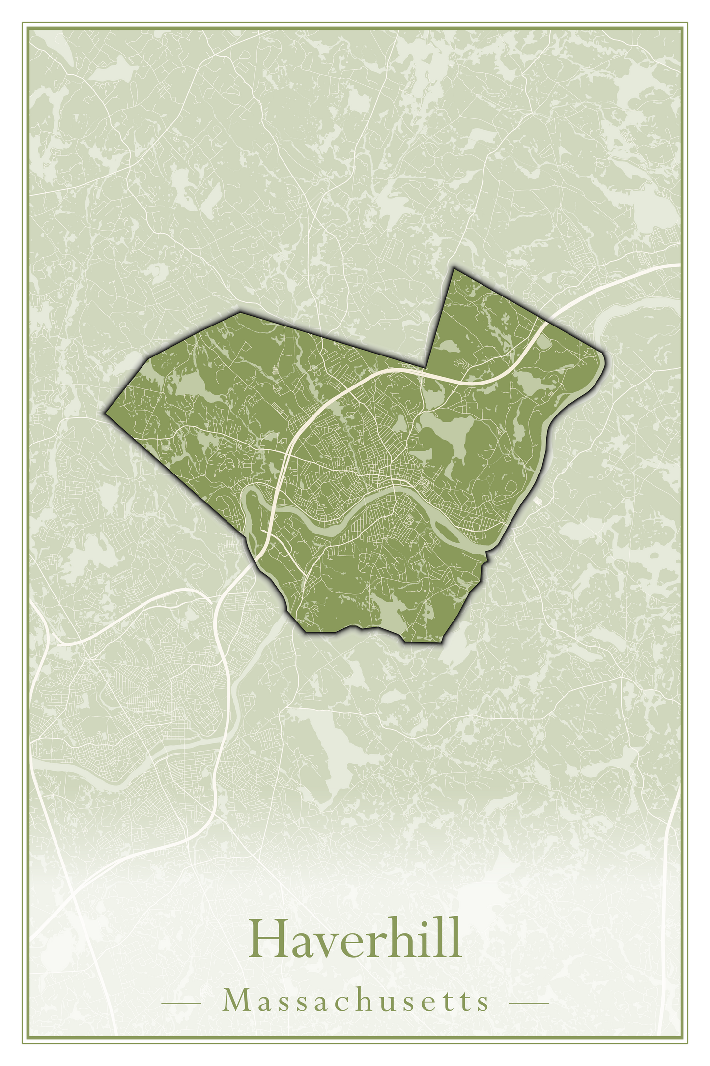 Massachusetts Towns - Street Map (Harvard - Haverhill)