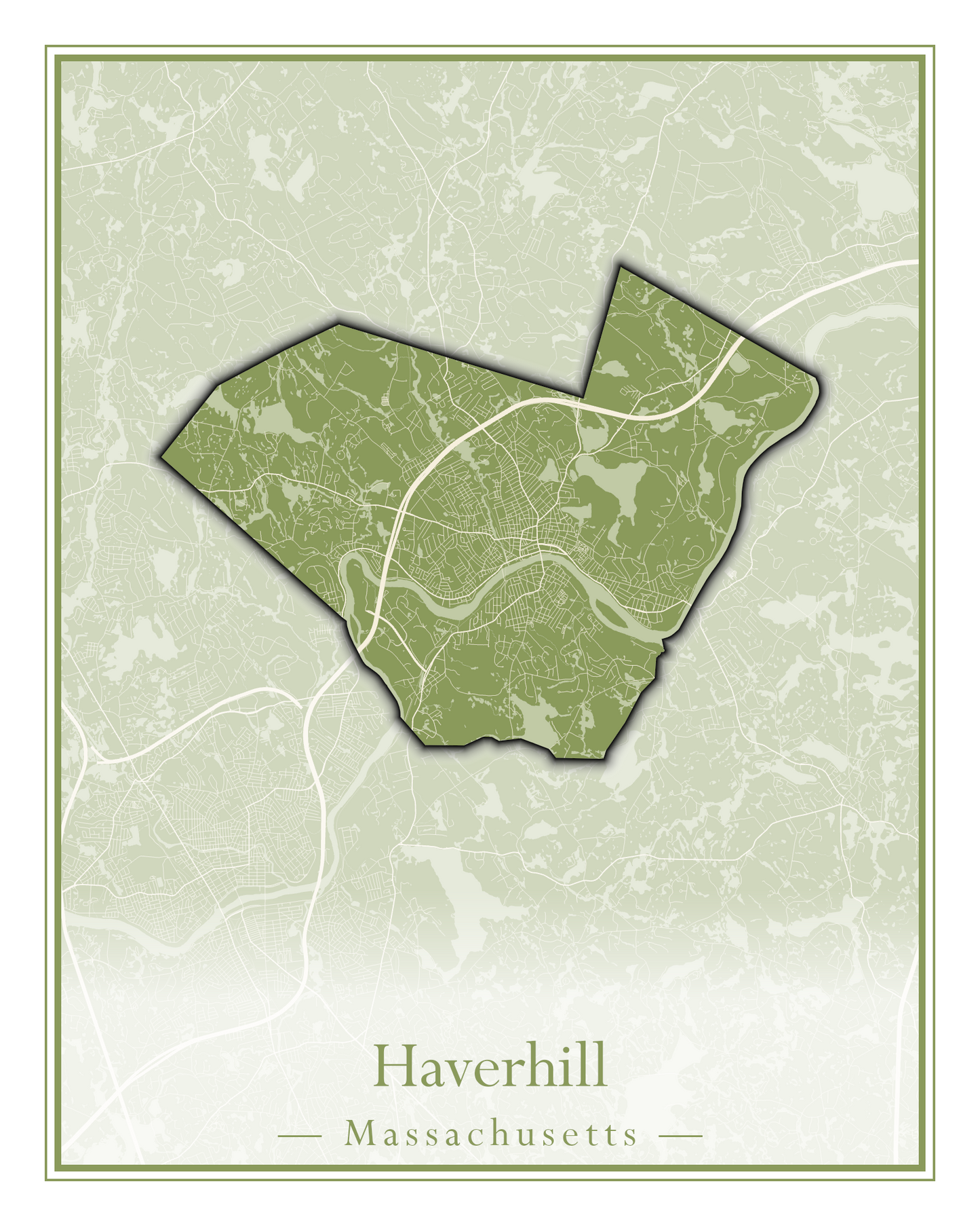 Massachusetts Towns - Street Map (Harvard - Haverhill)