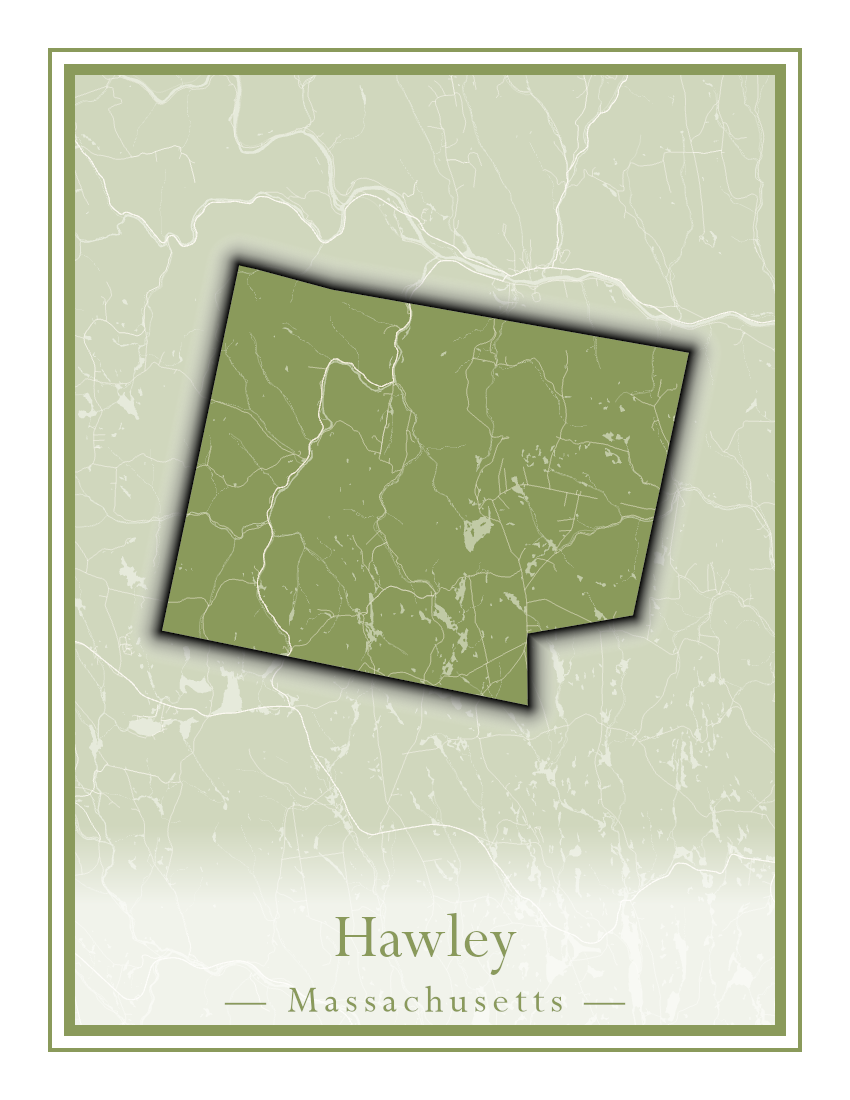 Massachusetts Towns - Street Map (Hawley - Hinsdale)