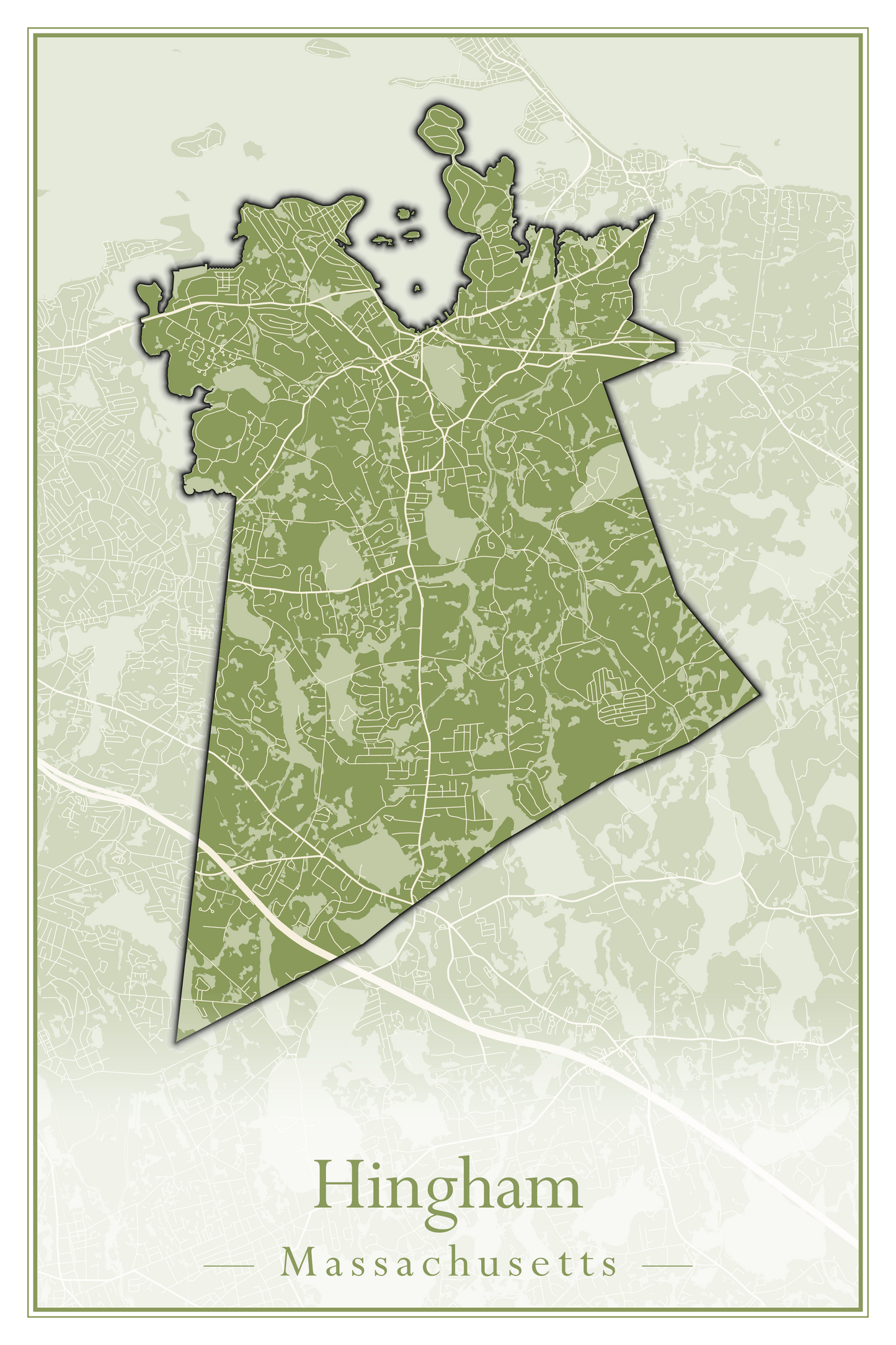 Massachusetts Towns - Street Map (Hawley - Hinsdale)