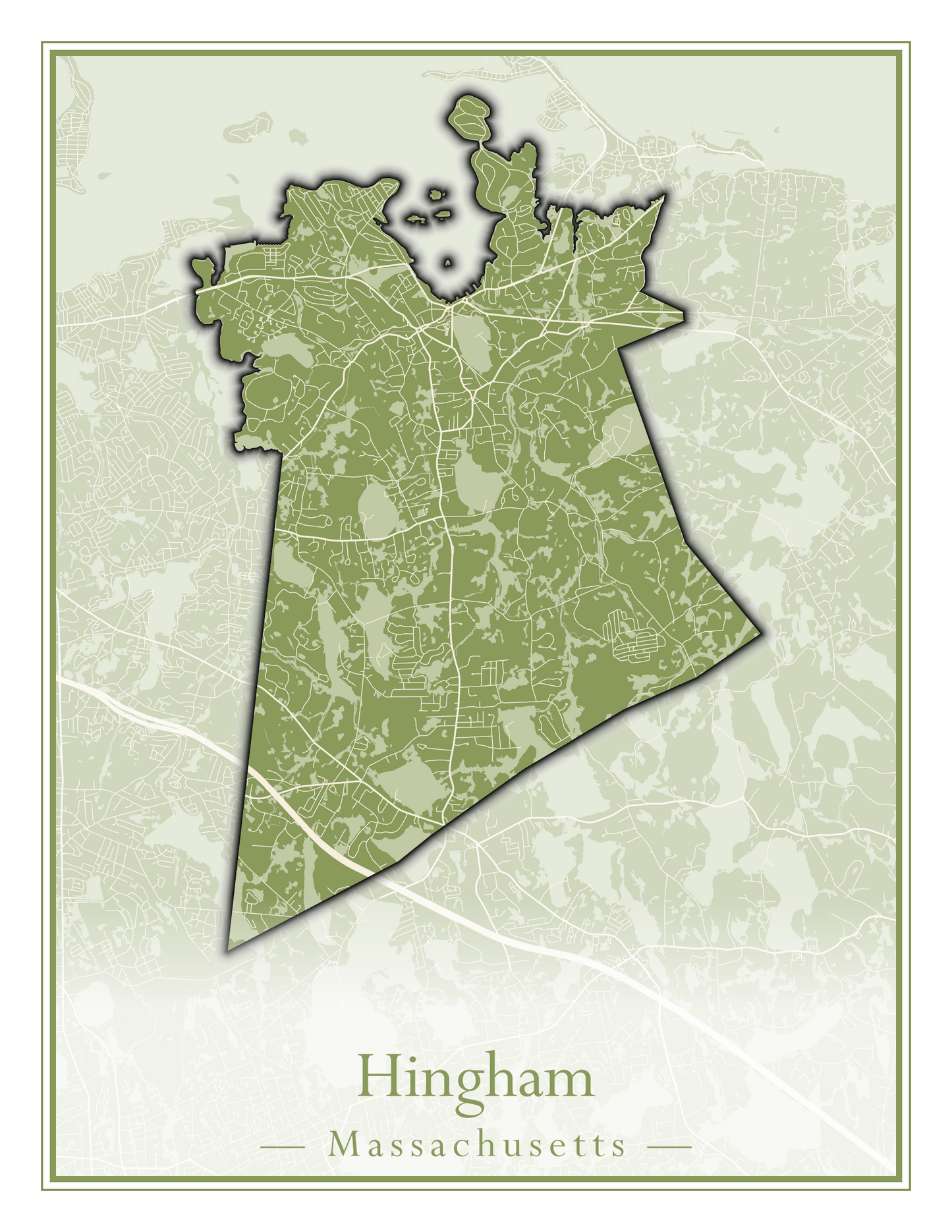 Massachusetts Towns - Street Map (Hawley - Hinsdale)