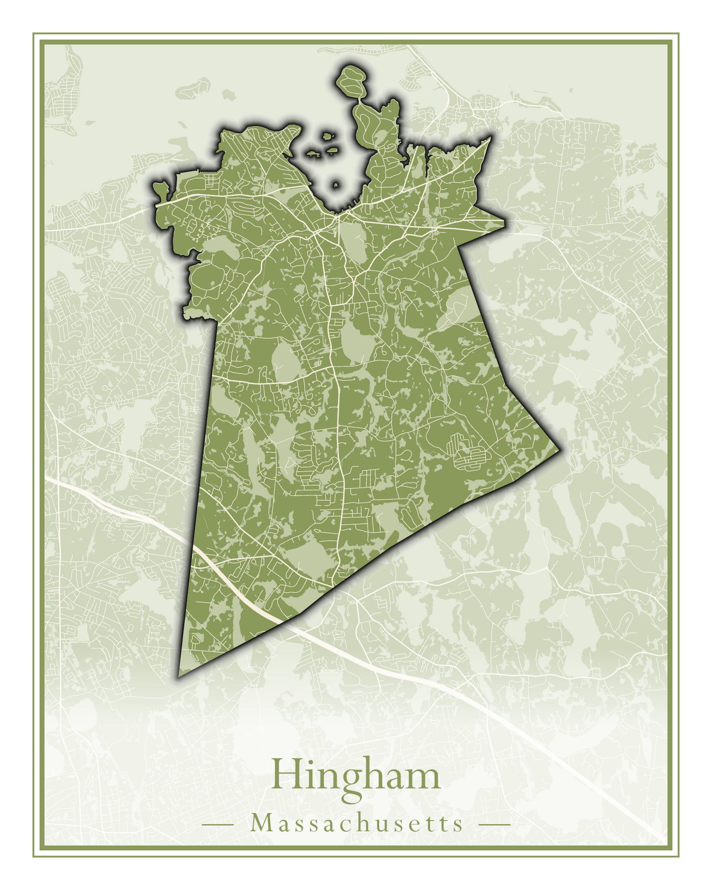 Massachusetts Towns - Street Map (Hawley - Hinsdale)