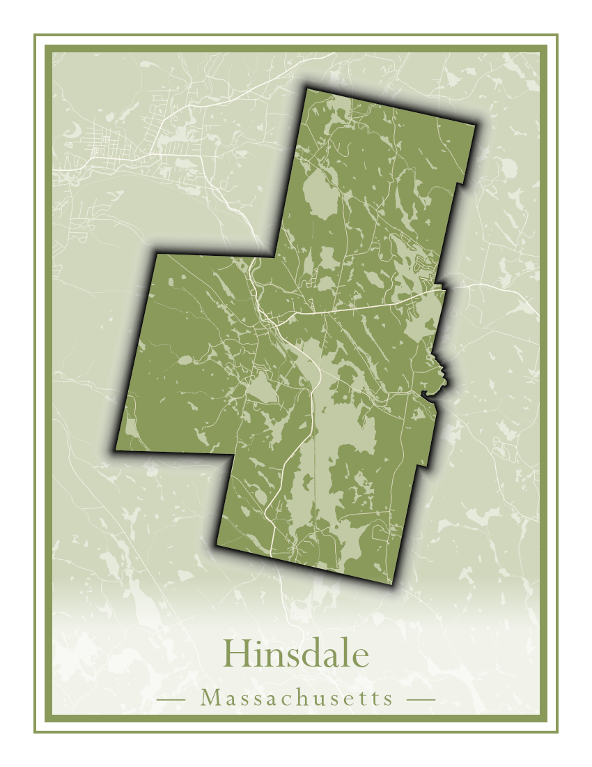 Massachusetts Towns - Street Map (Hawley - Hinsdale)