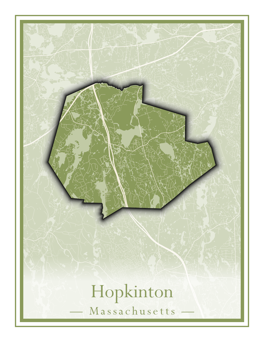 Massachusetts Towns - Street Map (Holyoke - Hubbardston)