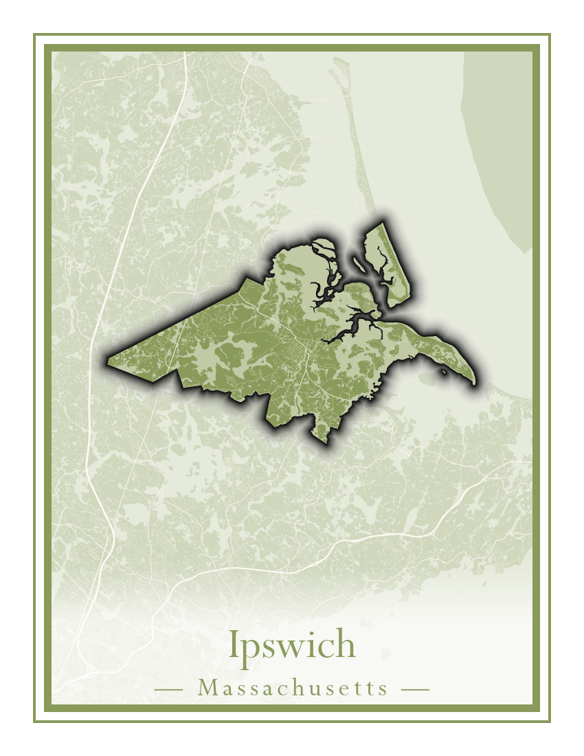 Massachusetts Towns - Street Map (Hudson - Ipswich)