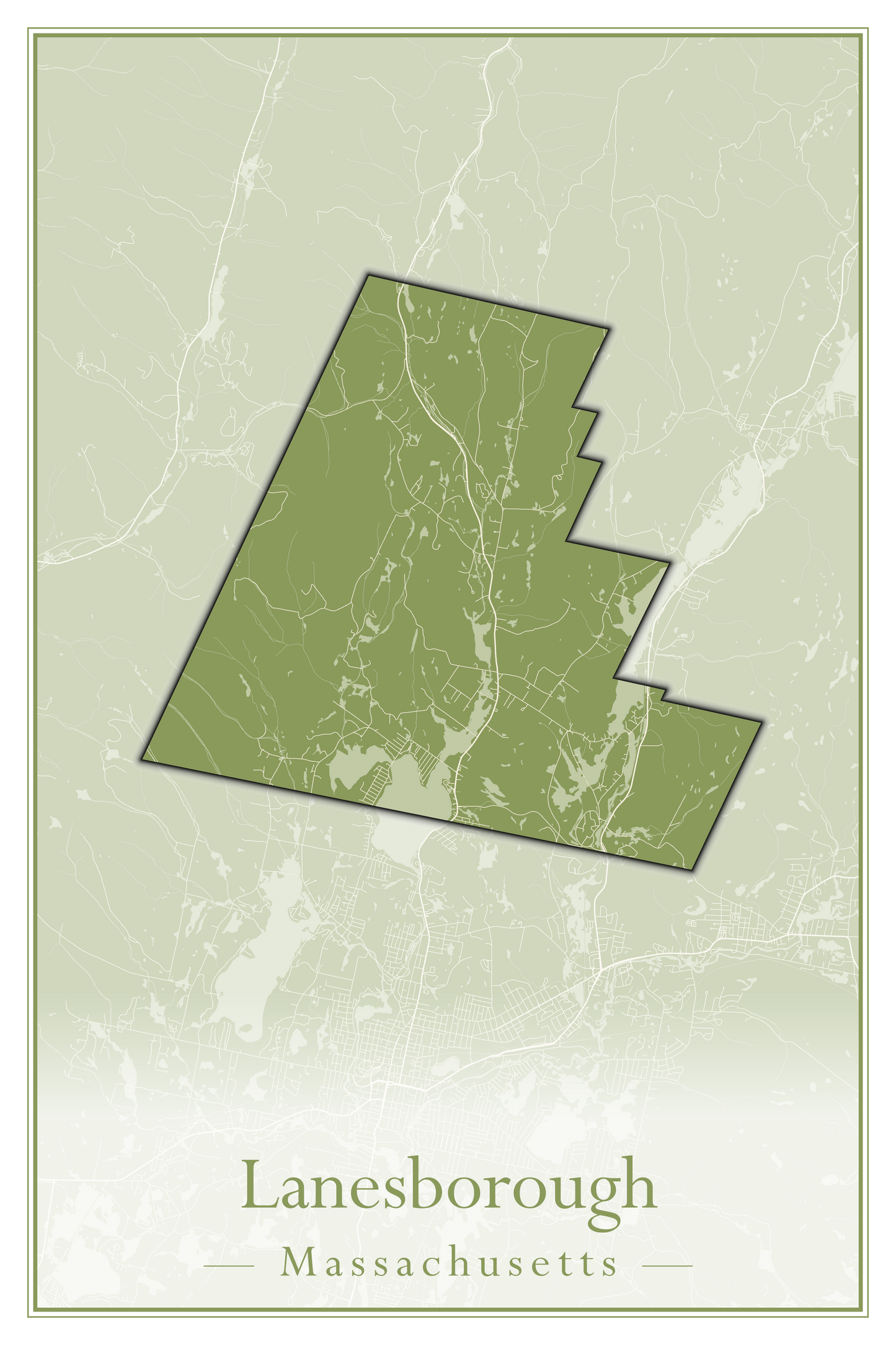 Massachusetts Towns - Street Map (Kingston - Lanesborough)