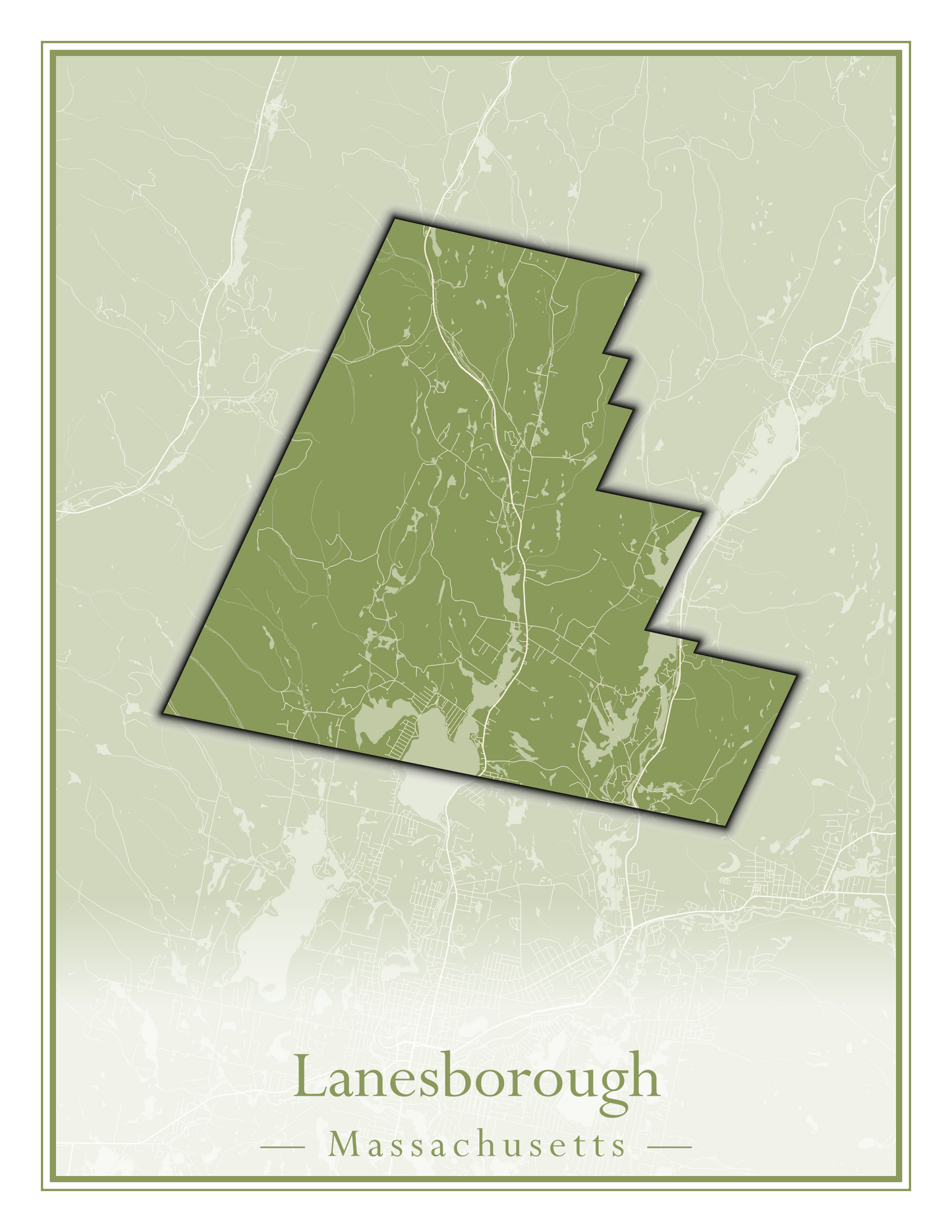 Massachusetts Towns - Street Map (Kingston - Lanesborough)