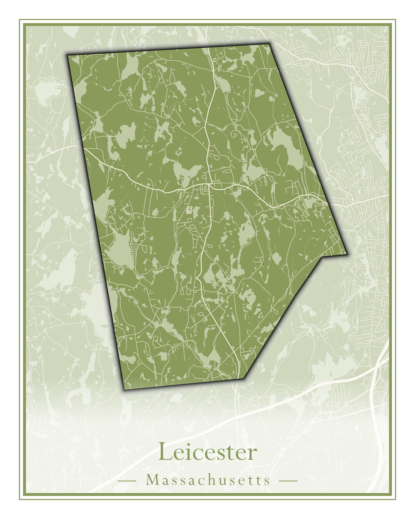 Massachusetts Towns - Street Map (Lawrence - Lenox)