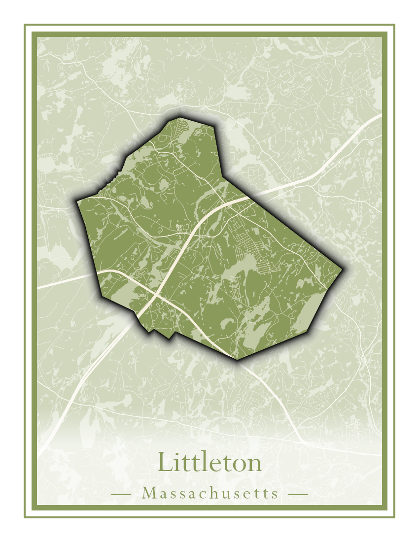 Massachusetts Towns - Street Map (Lincoln - Lowell)