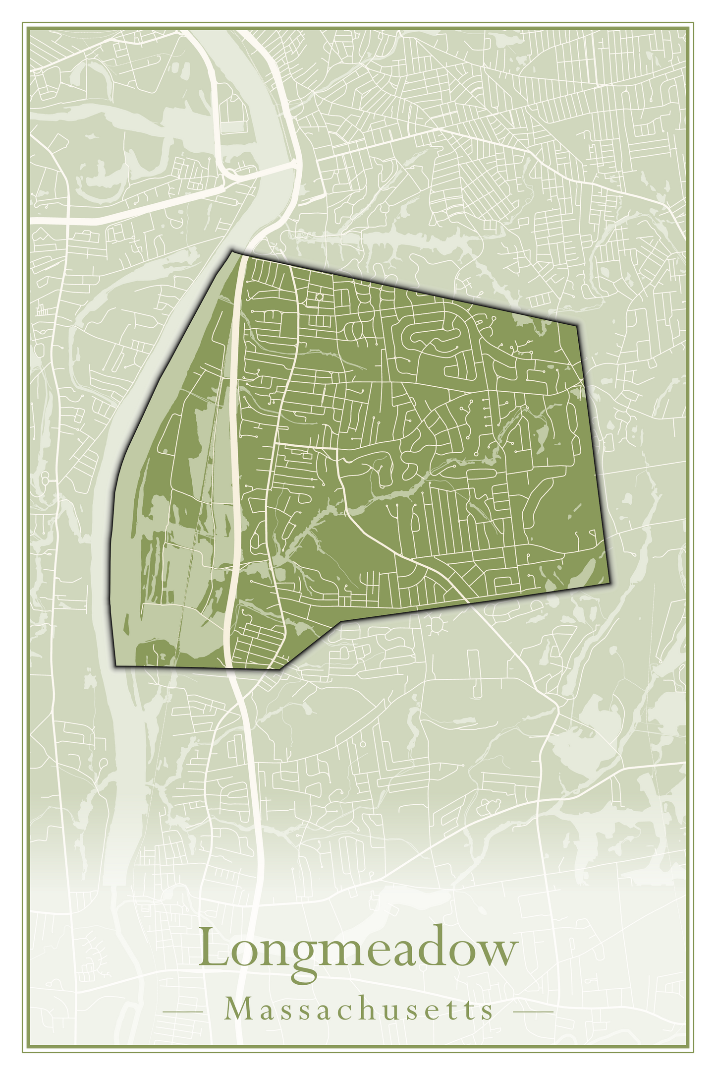 Massachusetts Towns - Street Map (Lincoln - Lowell)