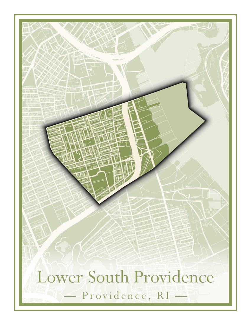 Providence Neighborhoods - Street Map (Hartford - Manton)