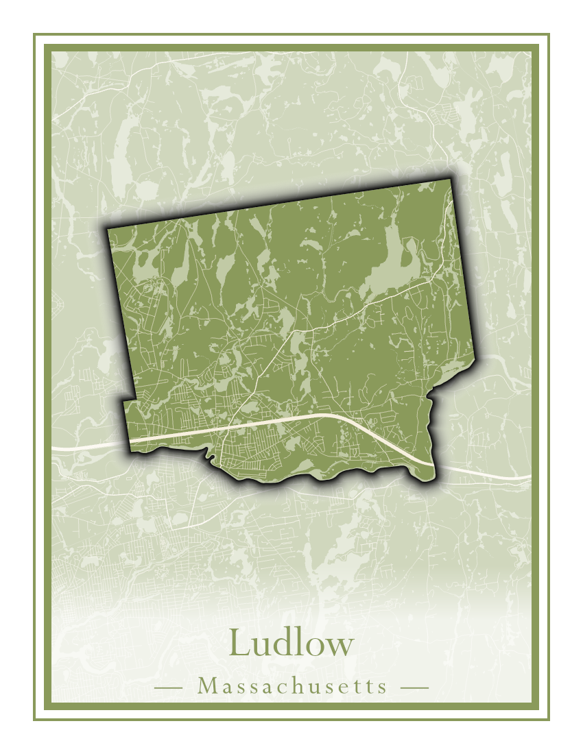 Massachusetts Towns - Street Map (Ludlow - Lynnfield)