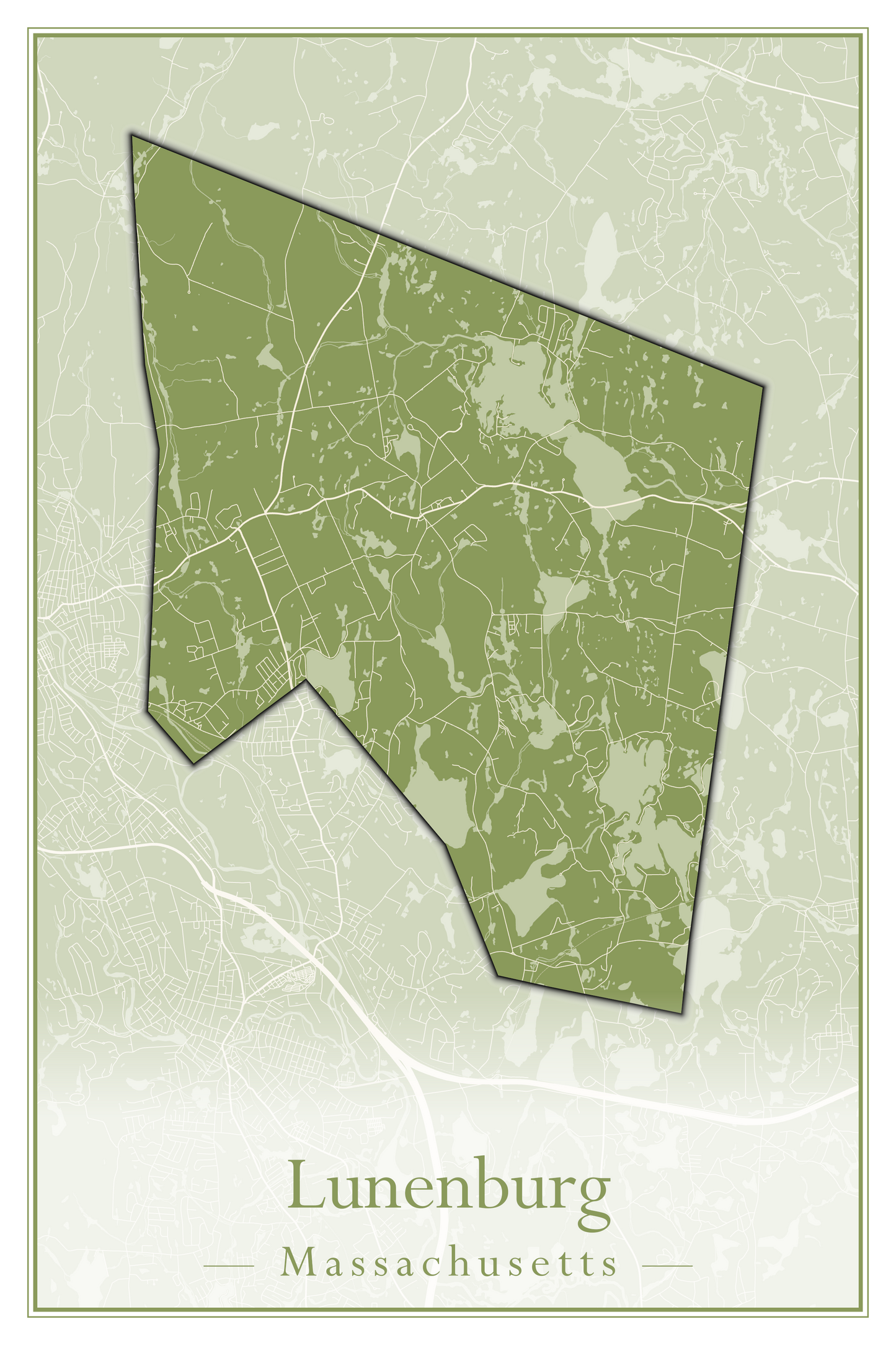 Massachusetts Towns - Street Map (Ludlow - Lynnfield)