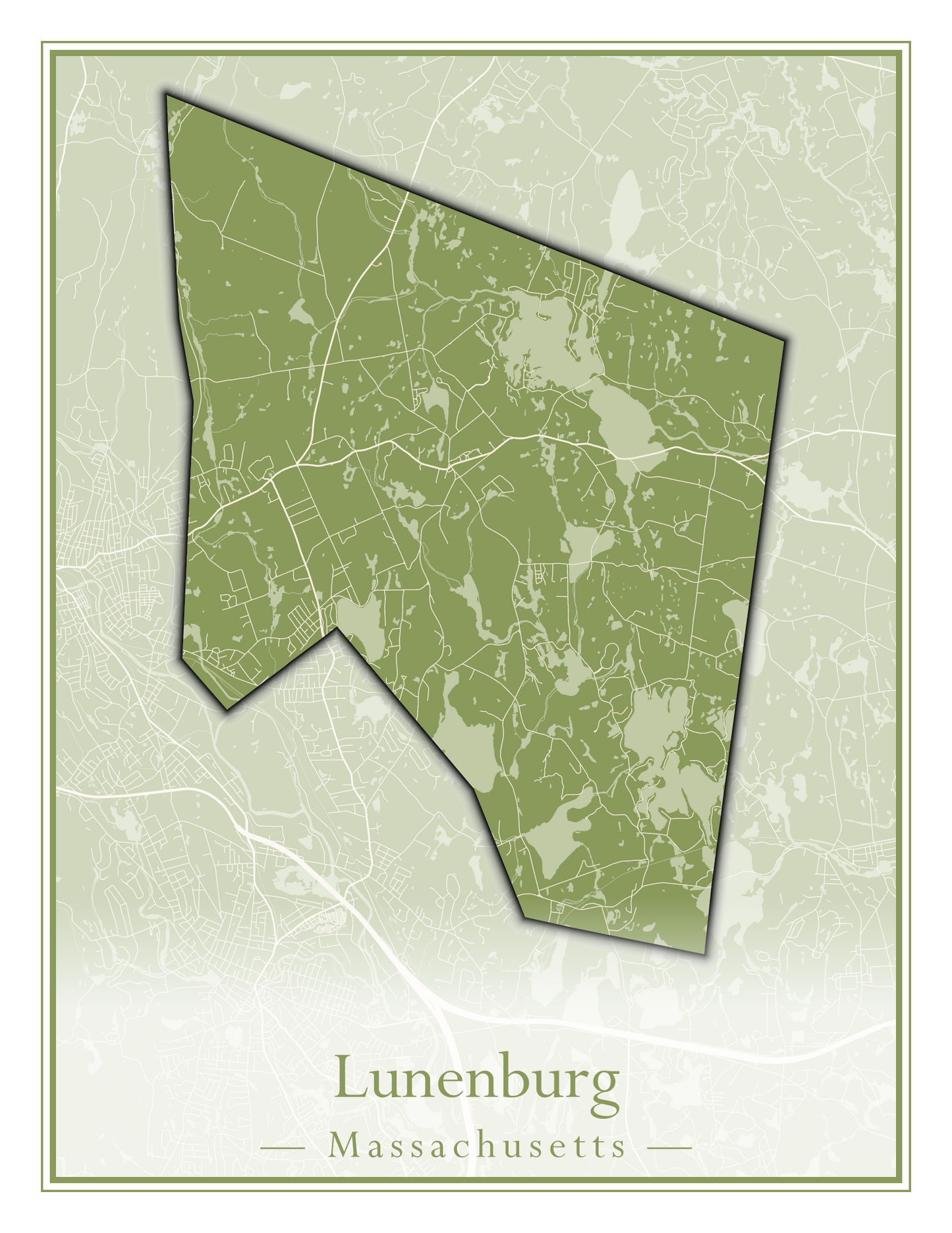 Massachusetts Towns - Street Map (Ludlow - Lynnfield)