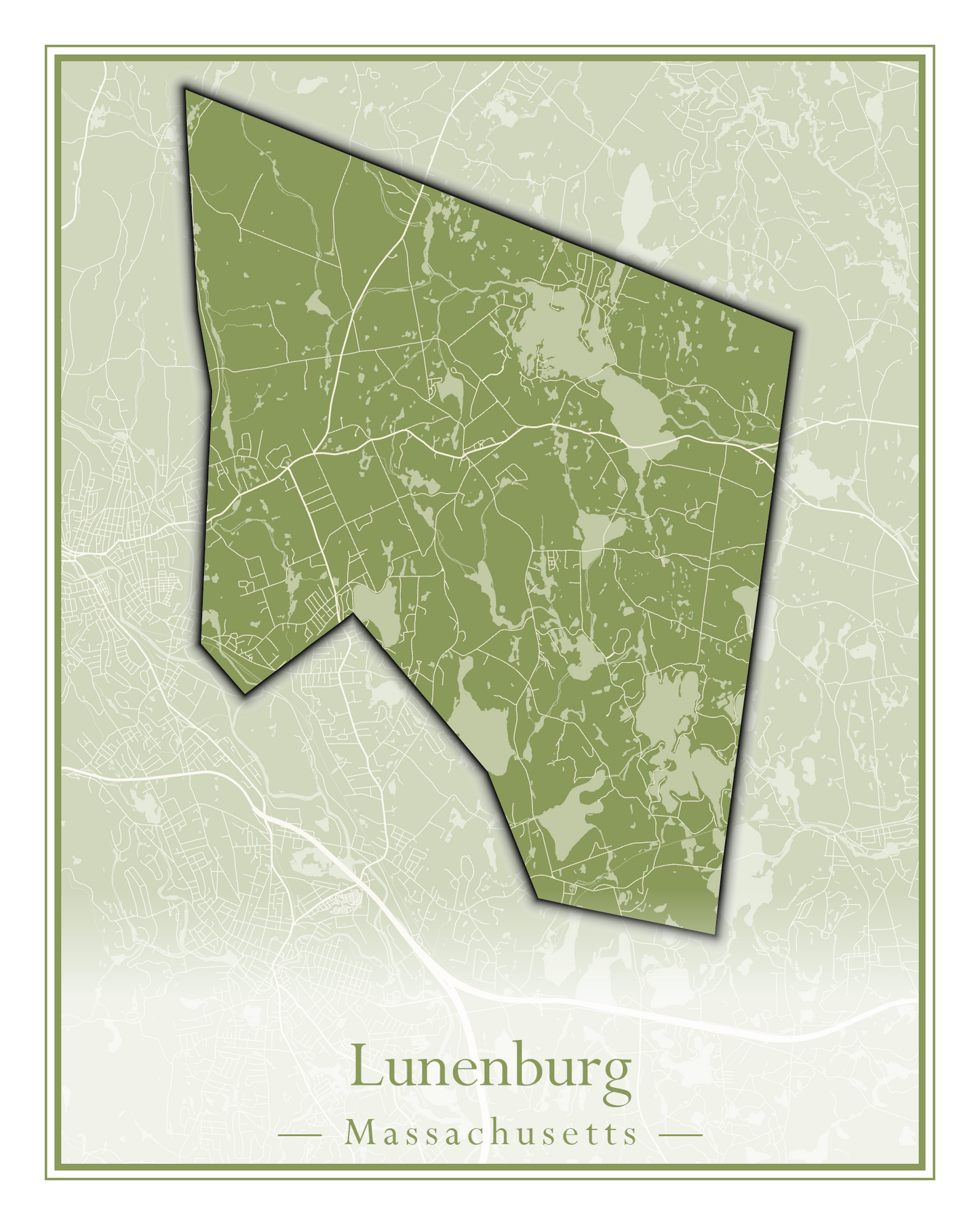 Massachusetts Towns - Street Map (Ludlow - Lynnfield)