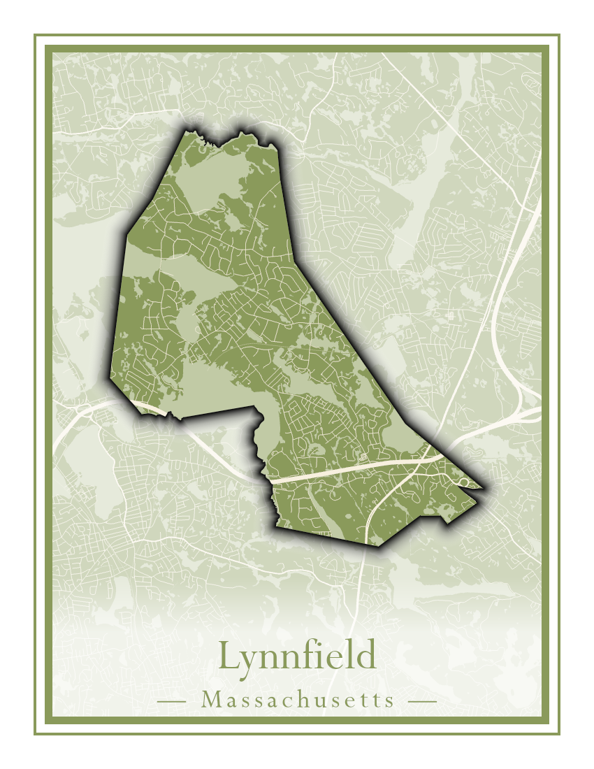 Massachusetts Towns - Street Map (Ludlow - Lynnfield)