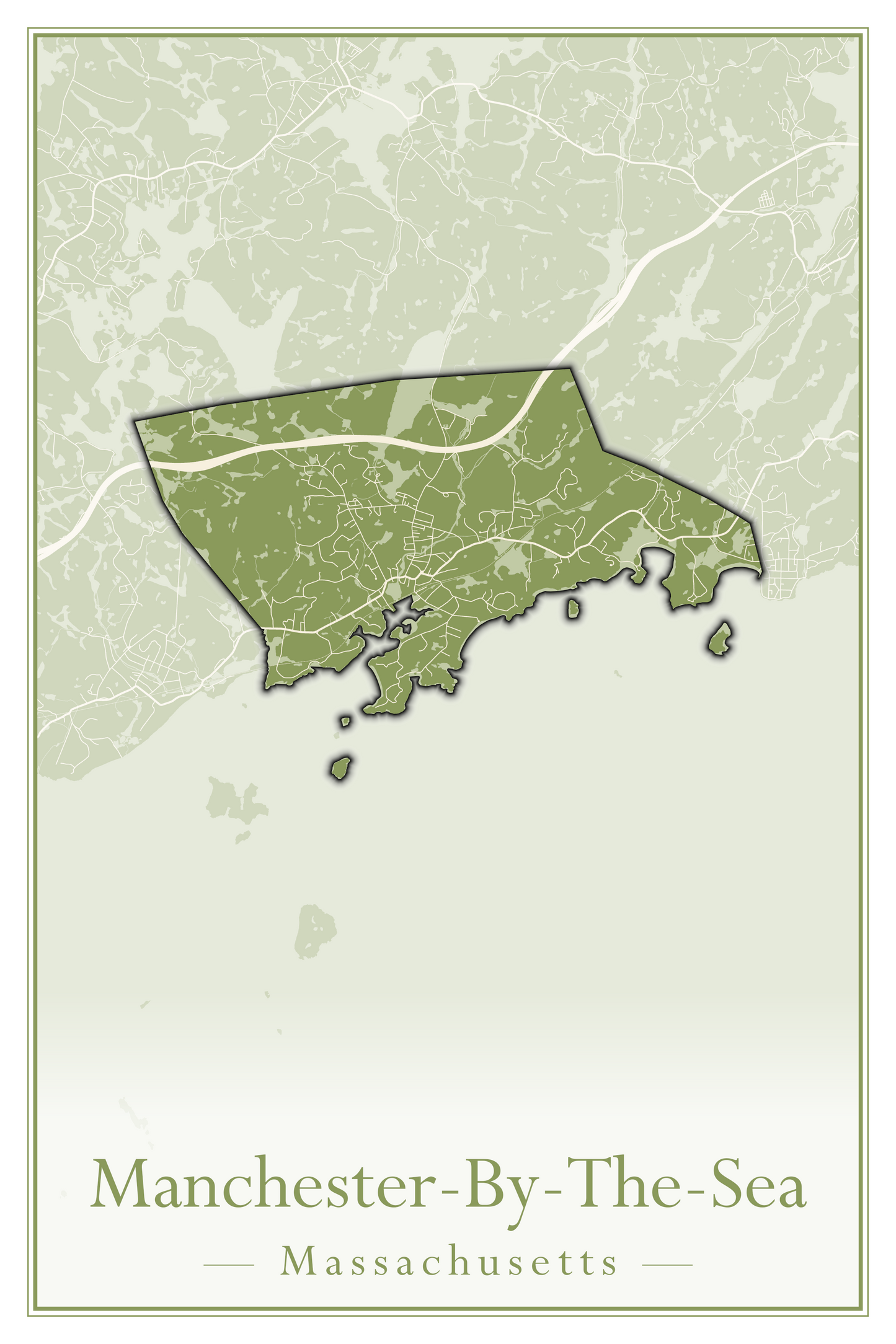 Massachusetts Towns - Street Map (Malden - Marblehead)