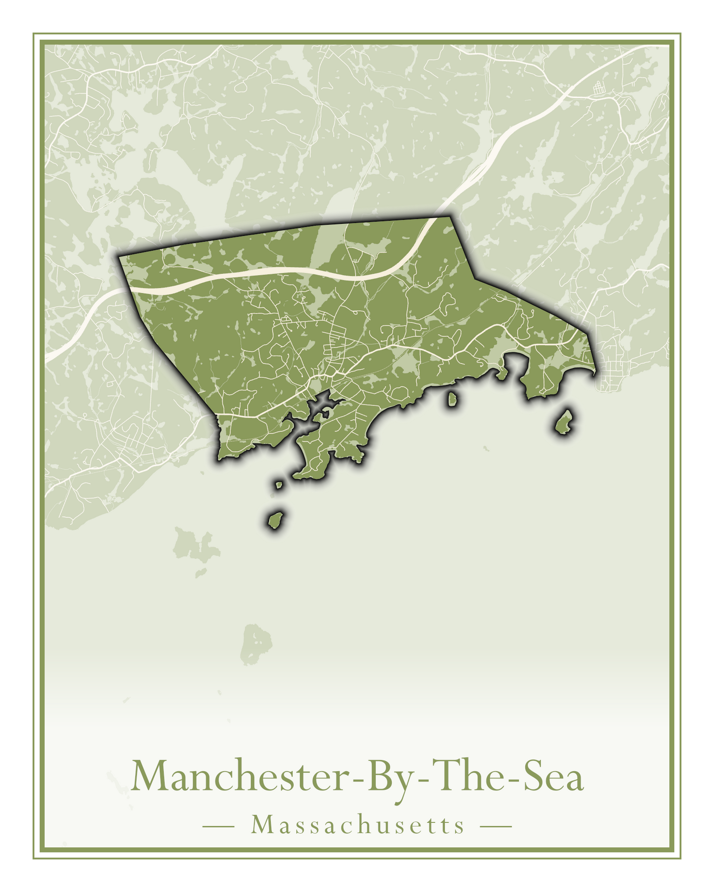 Massachusetts Towns - Street Map (Malden - Marblehead)