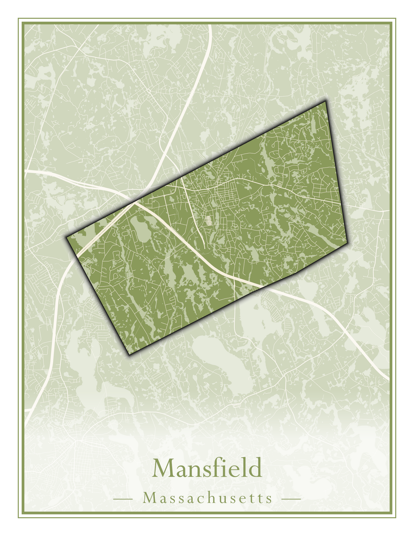 Massachusetts Towns - Street Map (Malden - Marblehead)