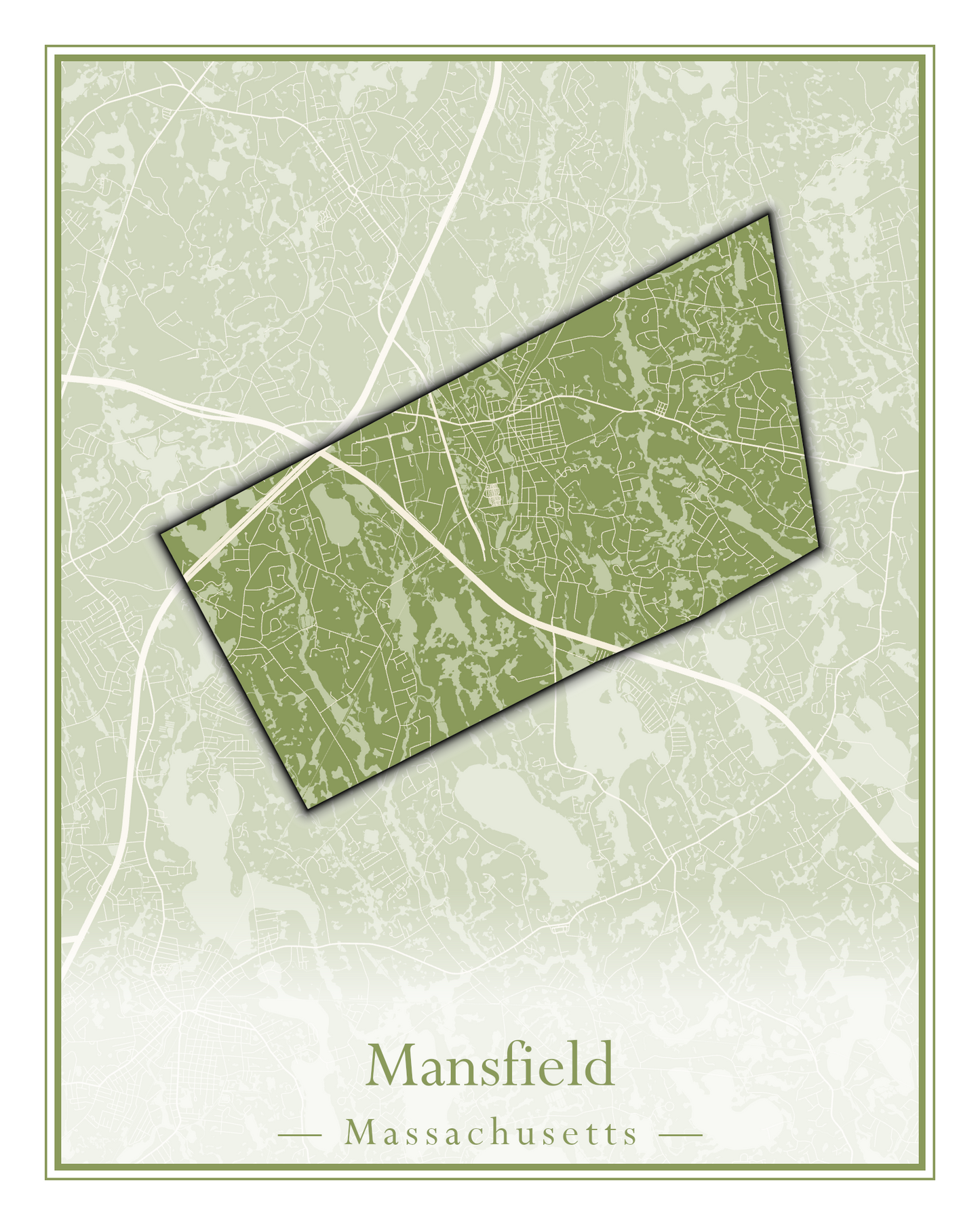 Massachusetts Towns - Street Map (Malden - Marblehead)