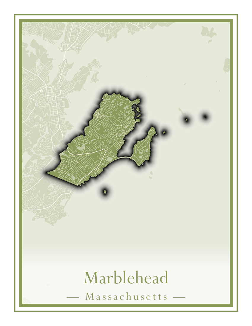 Massachusetts Towns - Street Map (Malden - Marblehead)