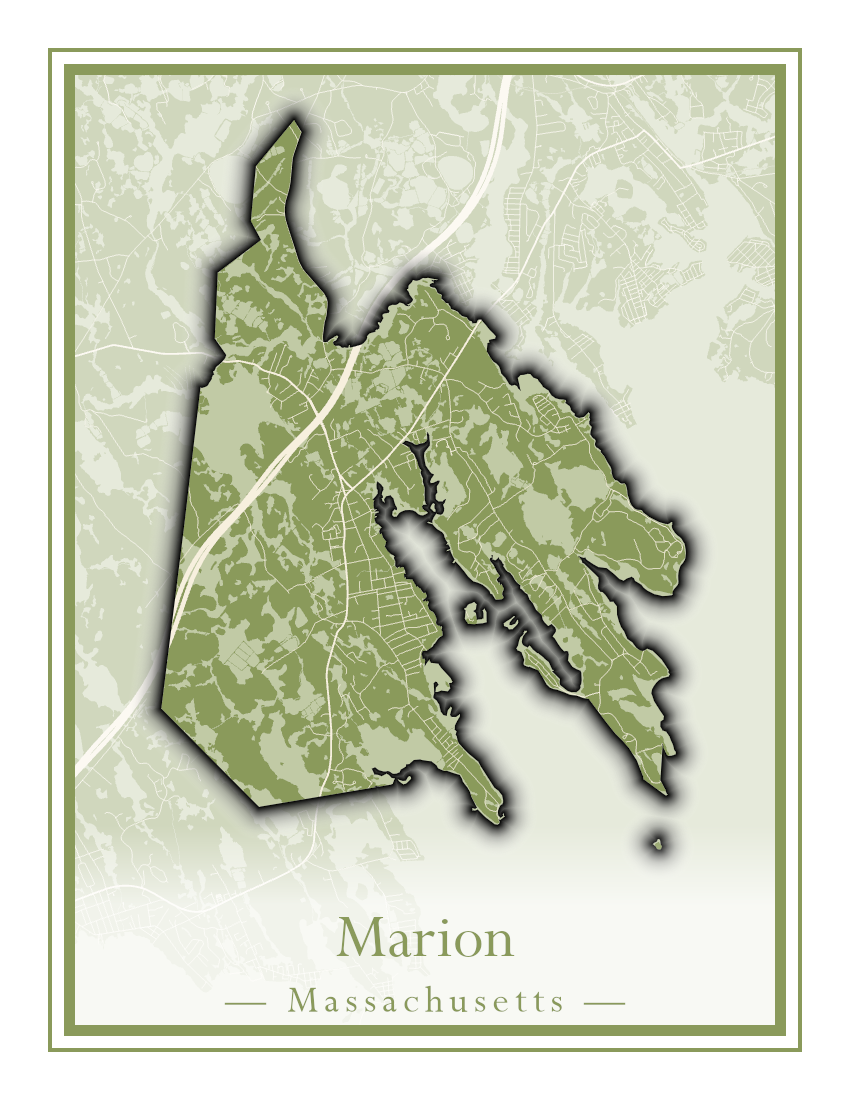 Massachusetts Towns - Street Map (Marion - Mashpee)