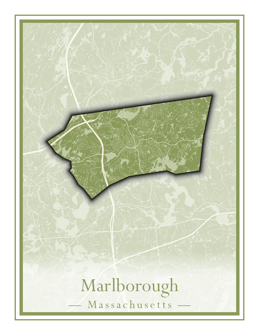 Massachusetts Towns - Street Map (Marion - Mashpee)