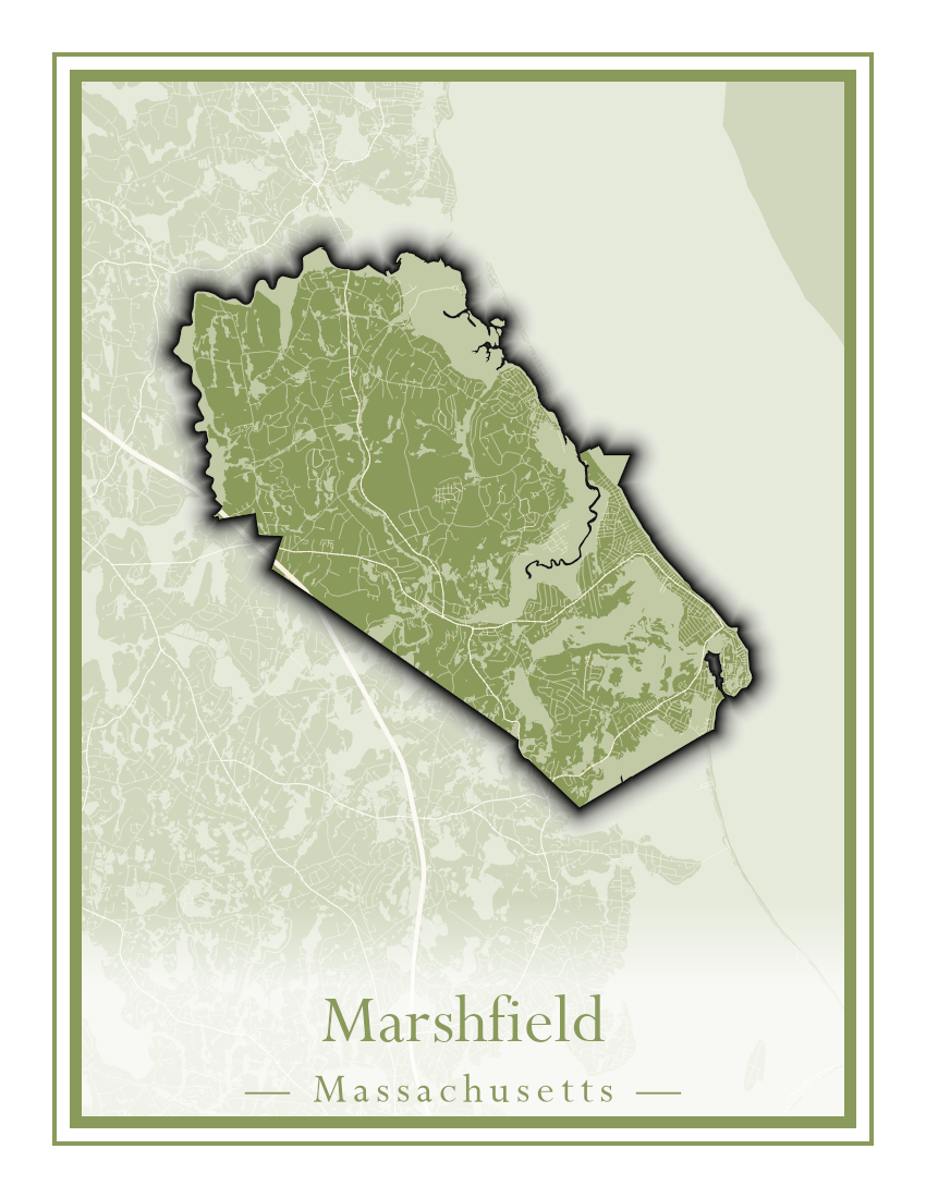 Massachusetts Towns - Street Map (Marion - Mashpee)