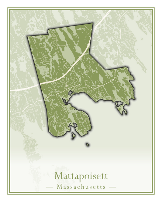 Massachusetts Towns - Street Map (Mattapoisett - Medford)