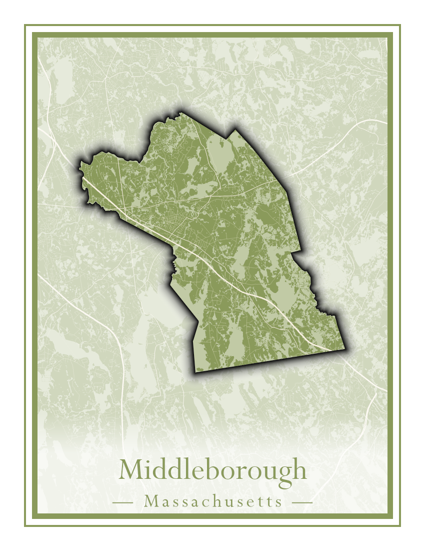 Massachusetts Towns - Street Map (Methuen - Middleton)