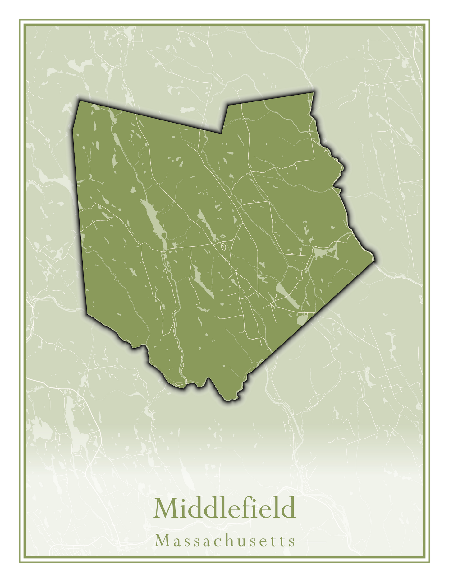 Massachusetts Towns - Street Map (Methuen - Middleton)