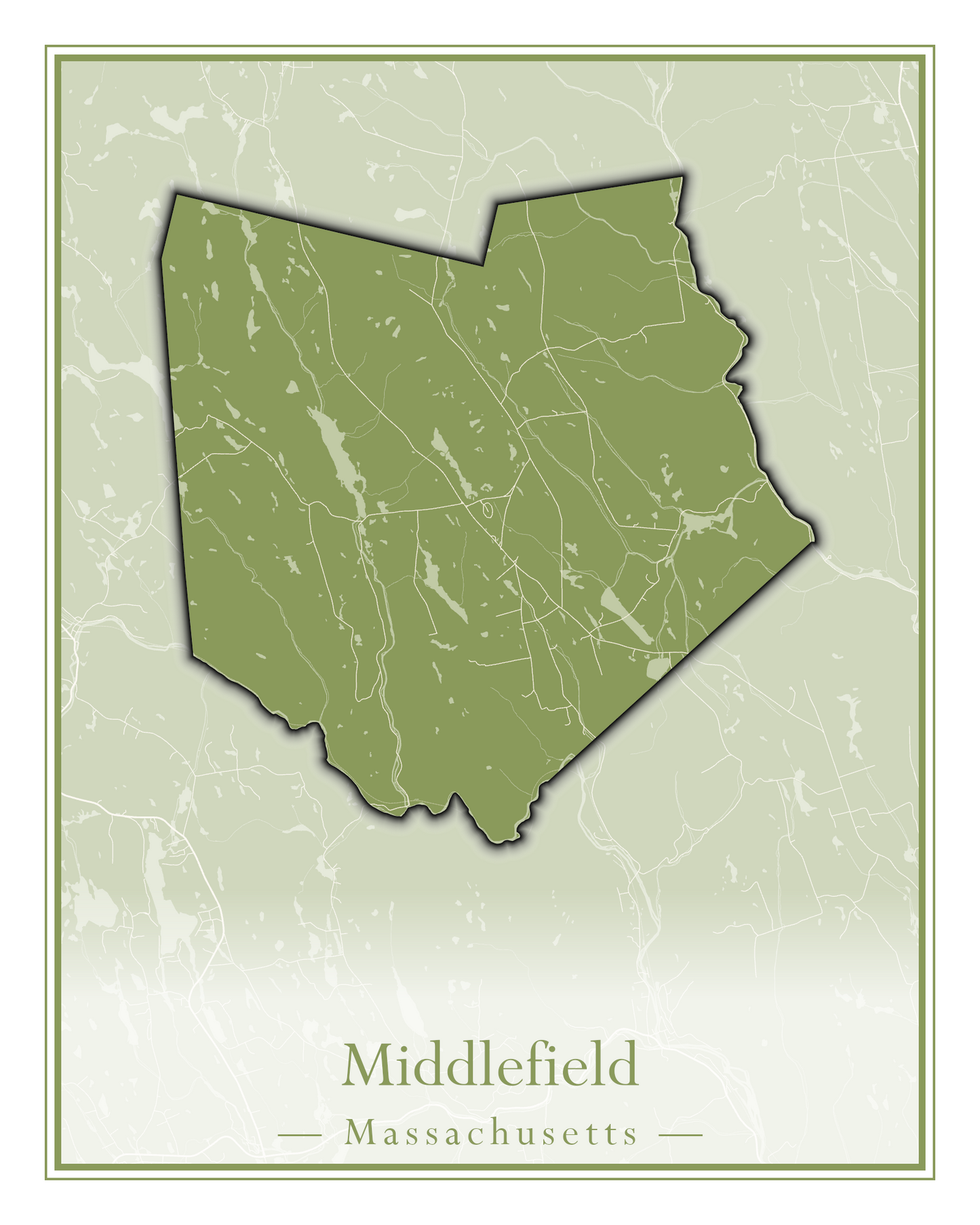 Massachusetts Towns - Street Map (Methuen - Middleton)