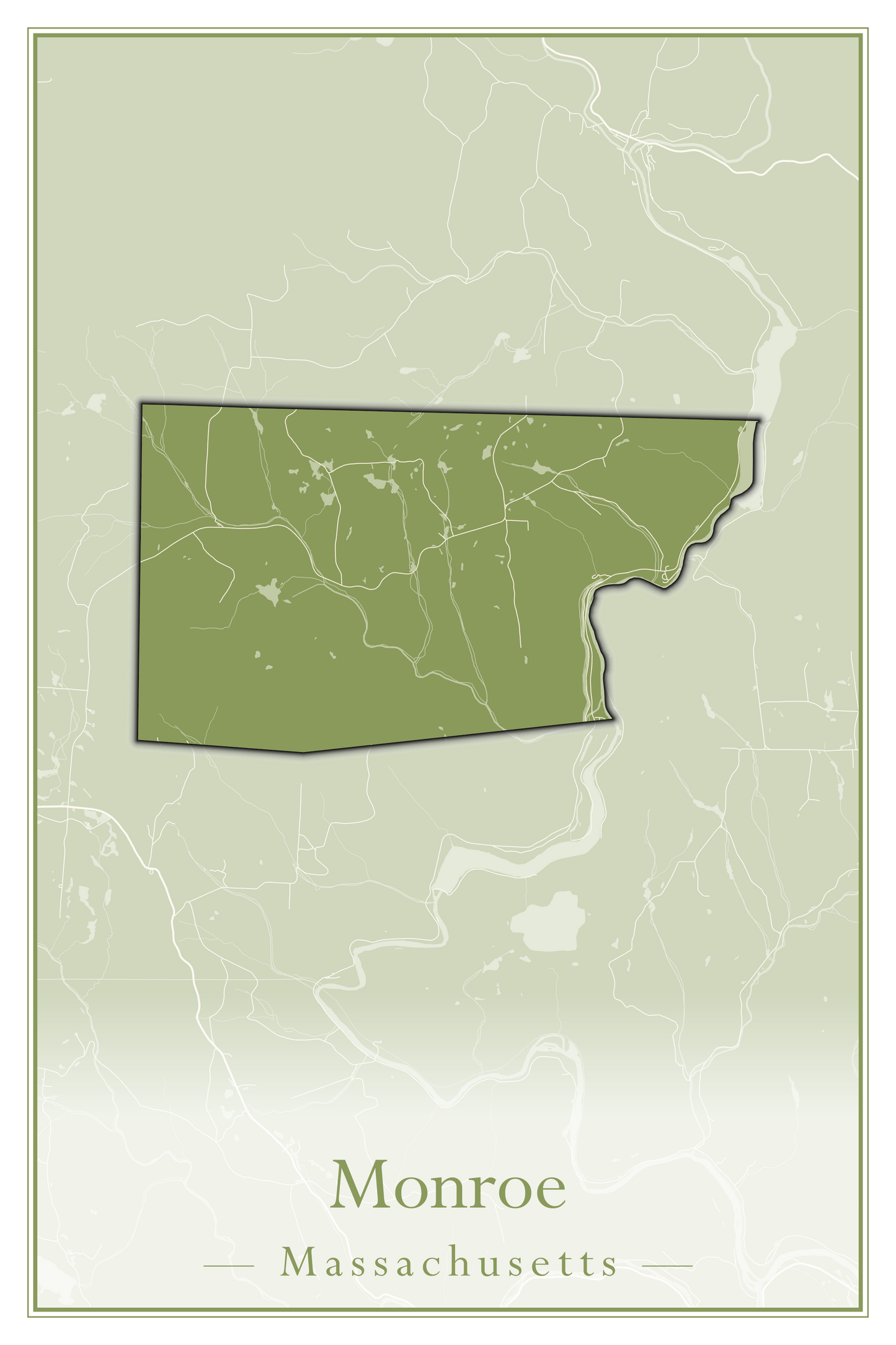 Massachusetts Towns - Street Map (Milton - Montague)