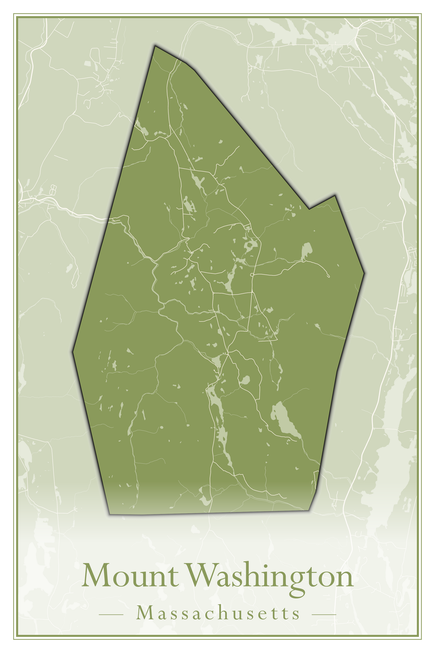 Massachusetts Towns - Street Map (Monterey - Nahant)