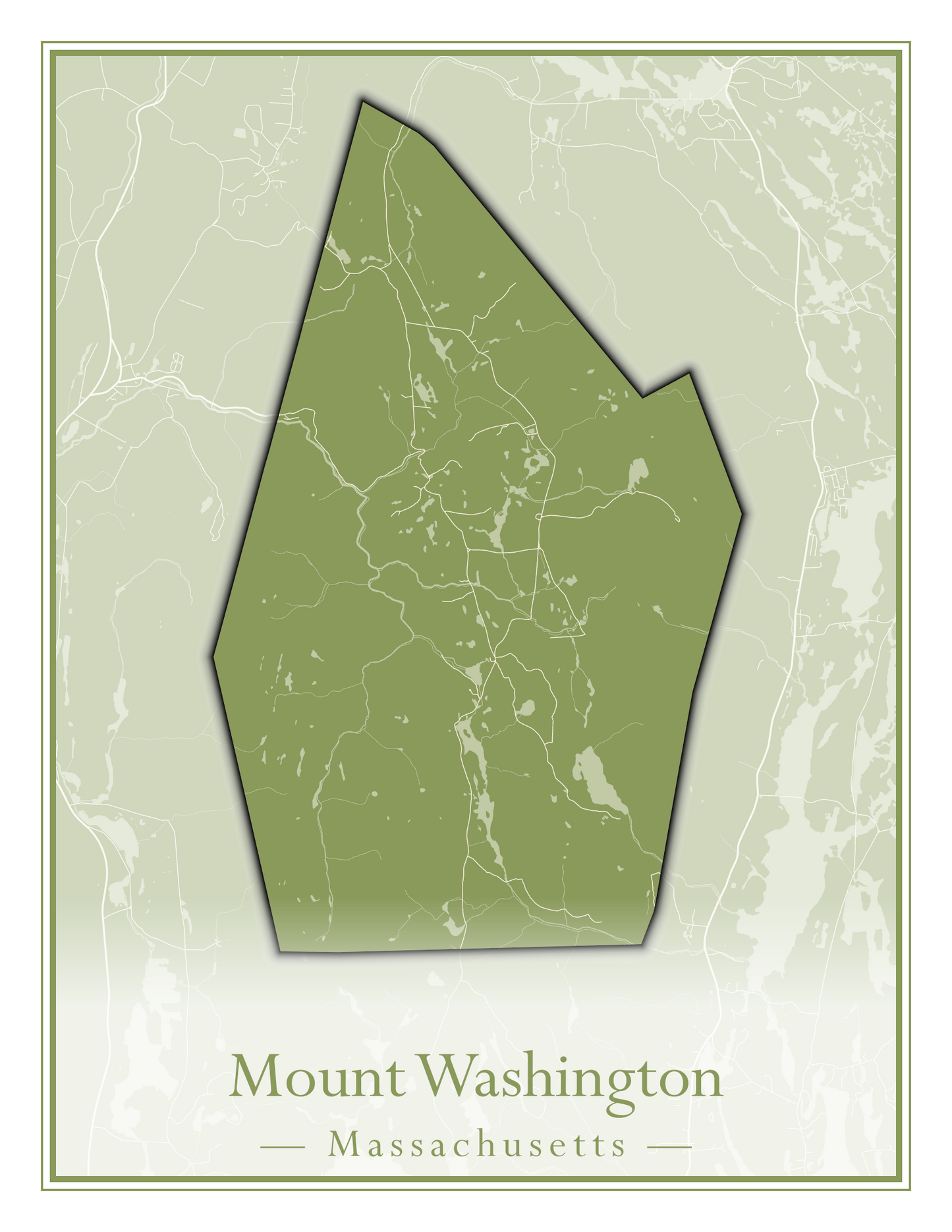 Massachusetts Towns - Street Map (Monterey - Nahant)