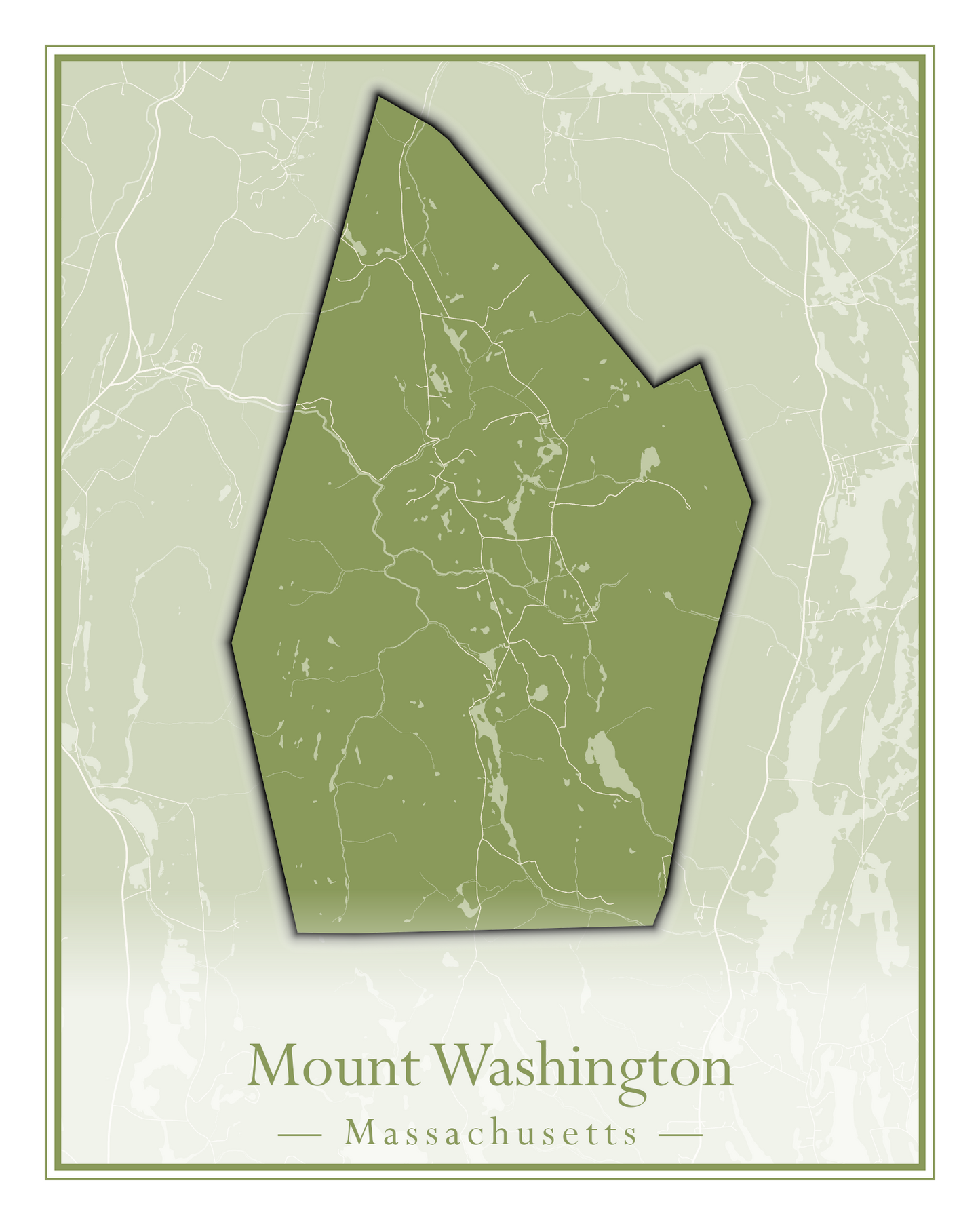 Massachusetts Towns - Street Map (Monterey - Nahant)