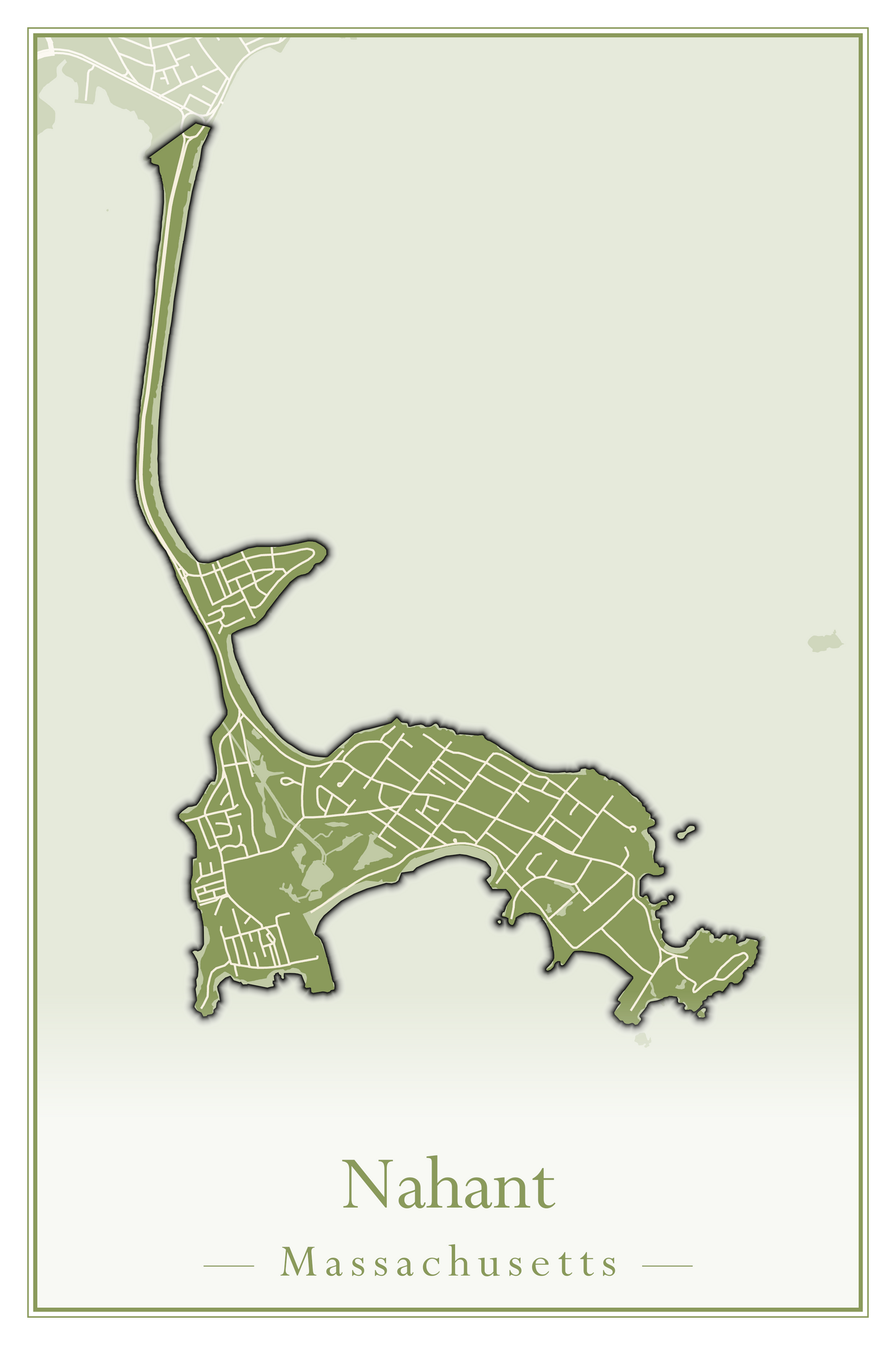 Massachusetts Towns - Street Map (Monterey - Nahant)