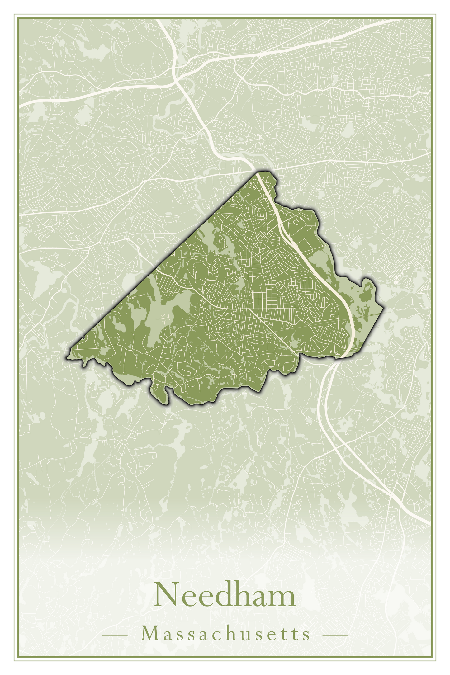 Massachusetts Towns - Street Map (Nantucket - New Ashford)