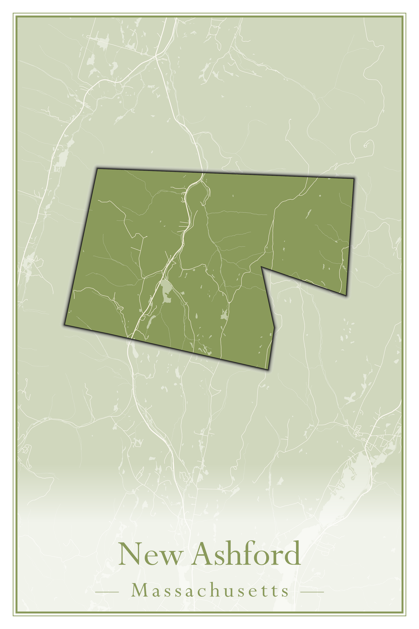 Massachusetts Towns - Street Map (Nantucket - New Ashford)