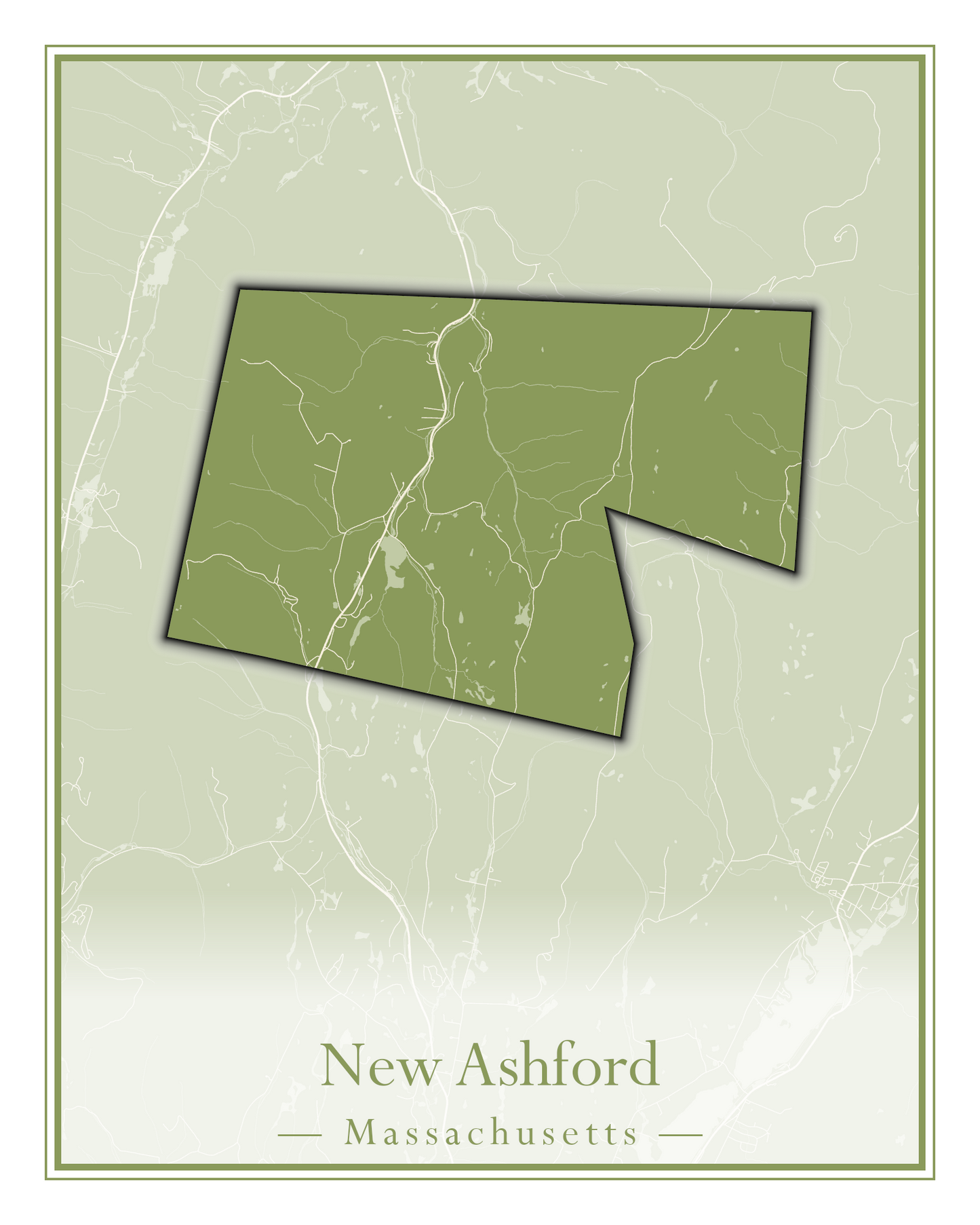 Massachusetts Towns - Street Map (Nantucket - New Ashford)