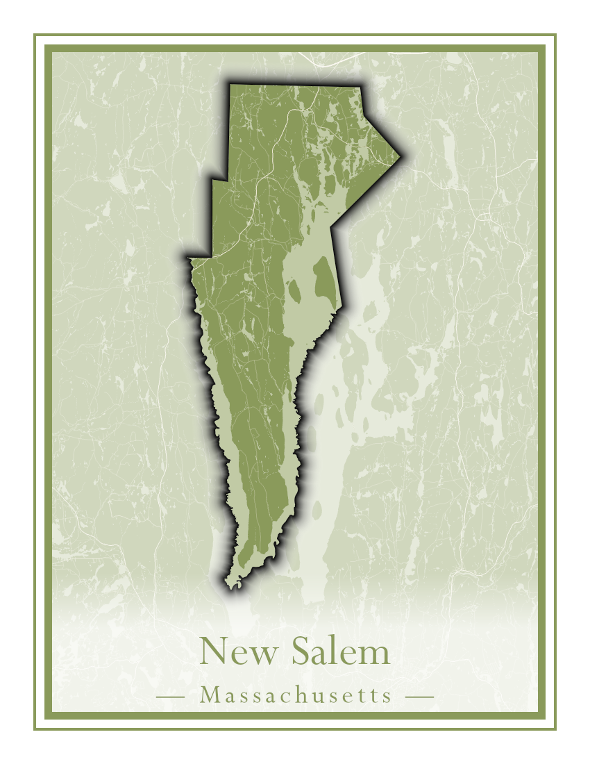 Massachusetts Towns - Street Map (New Bedford - New Salem)